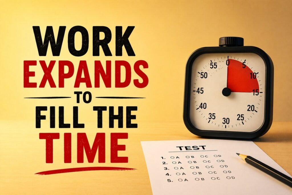 Work expands to fill the time.