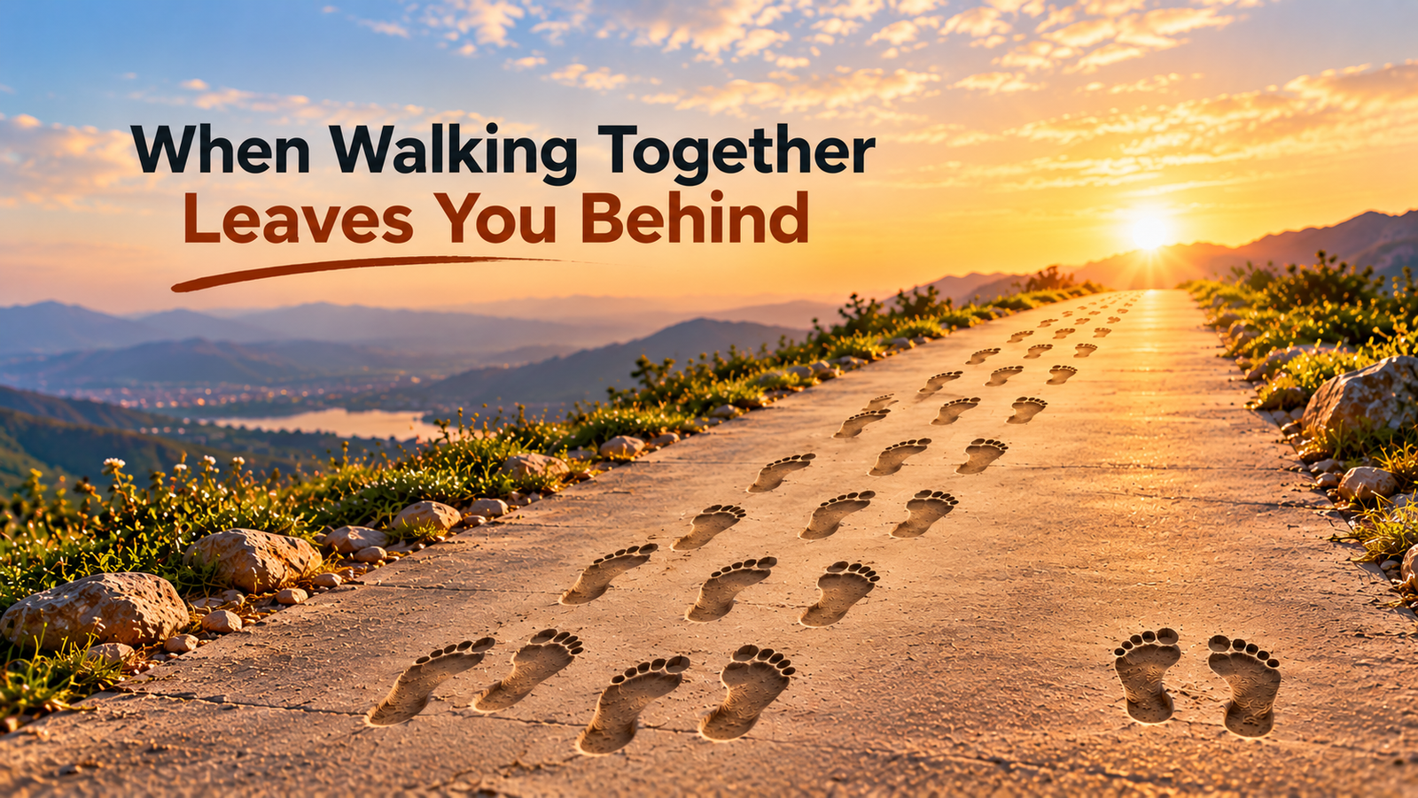 When walking together leaves you behind