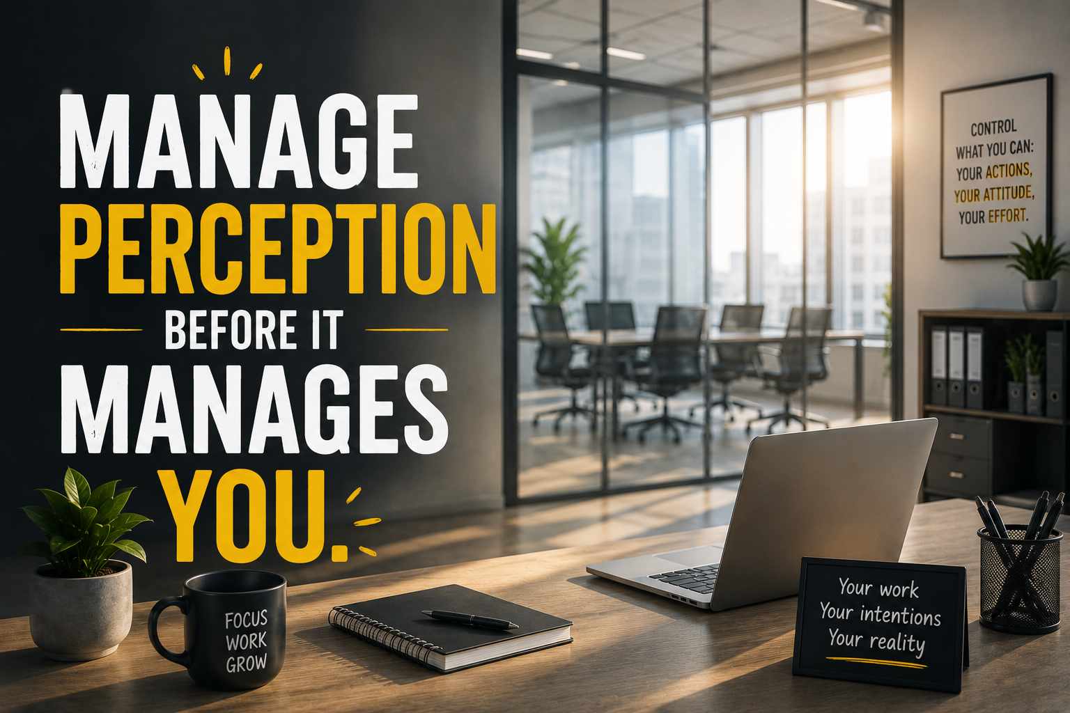 Manage perception before it manages you.
