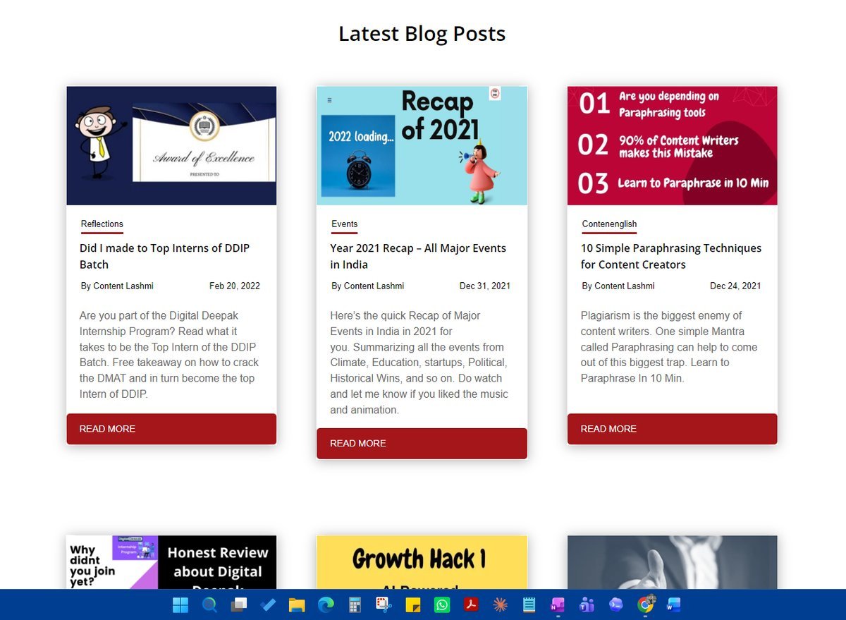 Old Content Lashmi - Blog Page